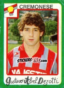 Sticker Gustavo Abel Dezotti - Calcio 1990 n. 99 - Euroflash