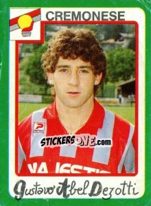 Sticker Gustavo Abel Dezotti - Calcio 1990 - Euroflash