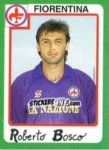 Figurina Roberto Bosco - Calcio 1990 - Euroflash