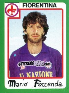Figurina Mario Faccenda - Calcio 1990 - Euroflash