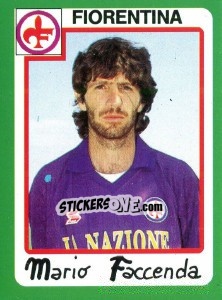 Sticker Mario Faccenda - Calcio 1990 n. 105 - Euroflash
