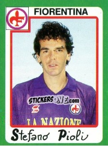 Sticker Stefano Pioli - Calcio 1990 n. 106 - Euroflash