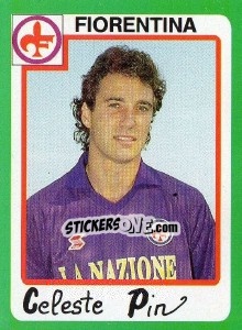 Sticker Celeste Pin - Calcio 1990 n. 107 - Euroflash