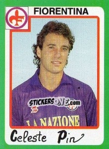 Cromo Celeste Pin - Calcio 1990 - Euroflash