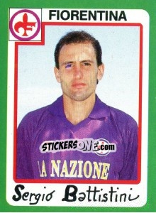 Sticker Sergio Battistini - Calcio 1990 - Euroflash