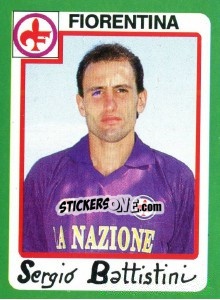 Sticker Sergio Battistini - Calcio 1990 n. 109 - Euroflash