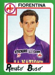 Sticker Renato Buso - Calcio 1990 - Euroflash