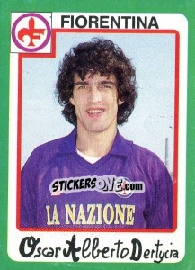 Sticker Oscar Alberto Dertycia - Calcio 1990 - Euroflash