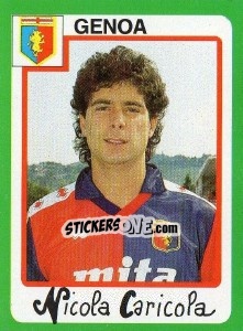 Figurina Nicola Caricola - Calcio 1990 - Euroflash