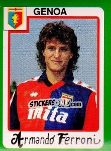 Cromo Armando Ferroni - Calcio 1990 n. 124 - Euroflash