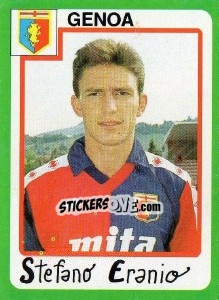 Figurina Stefano Eranio - Calcio 1990 - Euroflash