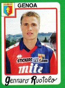 Sticker Gennaro Ruotolo - Calcio 1990 - Euroflash