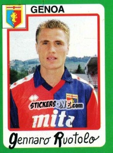 Sticker Gennaro Ruotolo - Calcio 1990 n. 128 - Euroflash