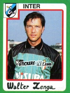 Figurina Walter Zenga - Calcio 1990 - Euroflash