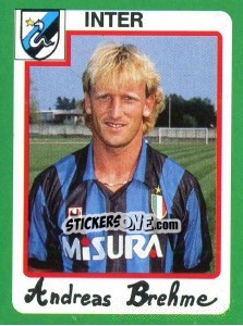 Cromo Andreas Brehme - Calcio 1990 - Euroflash