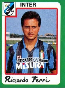 Figurina Riccardo Ferri - Calcio 1990 - Euroflash