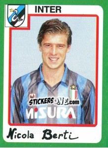 Cromo Nicola Berti - Calcio 1990 n. 144 - Euroflash