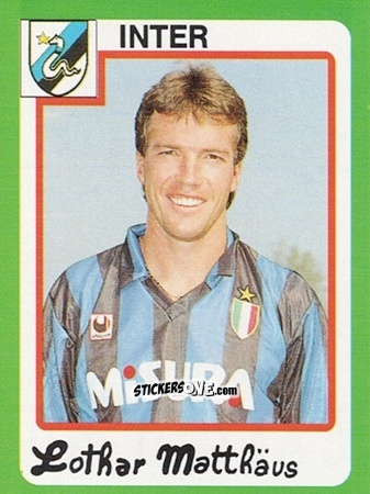 Sticker Lothar Matthäus - Calcio 1990 n. 145 - Euroflash