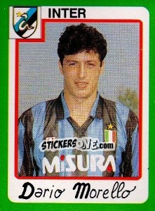 Sticker Dario Morello - Calcio 1990 n. 148 - Euroflash