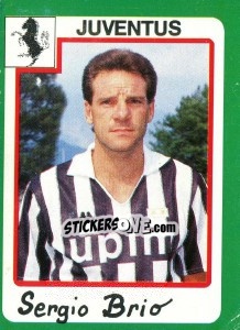 Sticker Sergio Brio - Calcio 1990 - Euroflash