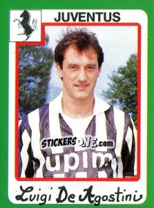 Cromo Luigi De Agostini - Calcio 1990 n. 156 - Euroflash