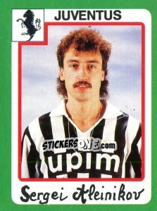 Sticker Sergei Aleinikov - Calcio 1990 - Euroflash