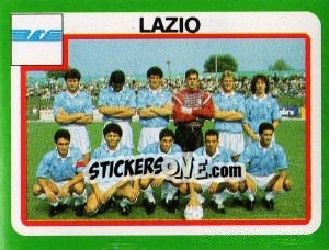 Cromo Squadra Lazio - Calcio 1990 - Euroflash