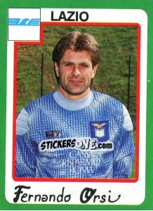 Sticker Fernando Orsi - Calcio 1990 n. 170 - Euroflash