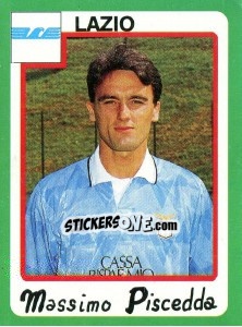Cromo Massimo Piscedda - Calcio 1990 n. 173 - Euroflash