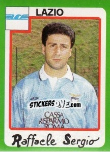 Figurina Raffaele Sergio - Calcio 1990 - Euroflash