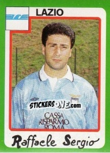 Sticker Raffaele Sergio - Calcio 1990 n. 174 - Euroflash