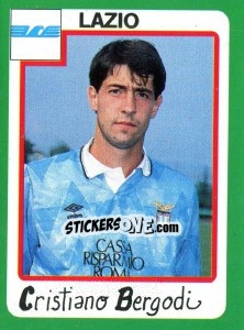 Figurina Cristiano Bergodi - Calcio 1990 - Euroflash