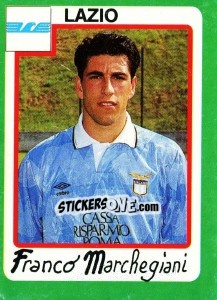 Figurina Franco Marchegiani - Calcio 1990 - Euroflash