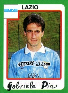 Sticker Gabriele Pin - Calcio 1990 n. 181 - Euroflash
