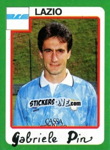 Sticker Gabriele Pin - Calcio 1990 - Euroflash