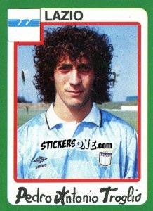 Sticker Pedro Antonio Troglio - Calcio 1990 n. 182 - Euroflash