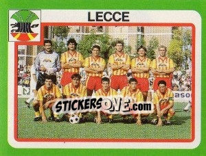 Cromo Squadra Lecce - Calcio 1990 - Euroflash