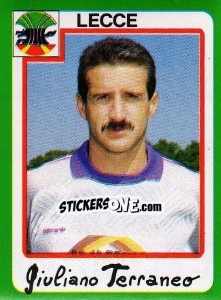 Sticker Giuliano Terraneo - Calcio 1990 - Euroflash
