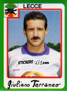 Sticker Giuliano Terraneo - Calcio 1990 n. 186 - Euroflash