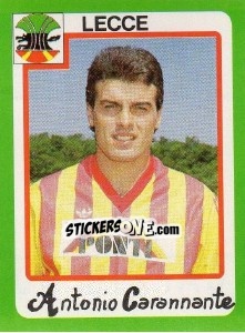 Figurina Antonio Carannante - Calcio 1990 - Euroflash