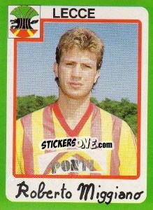 Sticker Roberto Miggiano - Calcio 1990 n. 191 - Euroflash