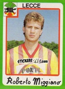 Cromo Roberto Miggiano - Calcio 1990 - Euroflash