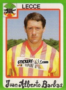 Sticker Juan Alberto Barbas - Calcio 1990 - Euroflash