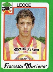 Figurina Francesco Moriero - Calcio 1990 - Euroflash