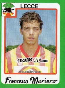 Sticker Francesco Moriero - Calcio 1990 n. 196 - Euroflash