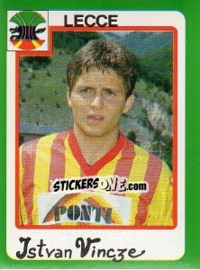 Sticker Istvan Vincze - Calcio 1990 - Euroflash