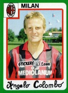Sticker Angelo Colombo - Calcio 1990 n. 210 - Euroflash