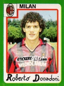 Figurina Roberto Donadoni - Calcio 1990 - Euroflash