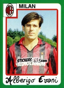 Sticker Alberigo Evani - Calcio 1990 n. 212 - Euroflash