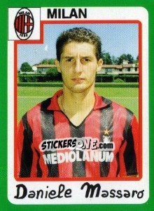 Sticker Daniele Massaro - Calcio 1990 n. 214 - Euroflash